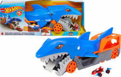 🦈 Hot Wheels GVG36 - Hungriger Hai-Transporter-Spielset - Spielzeug Autorennbahn Angebot bei HelloDeals