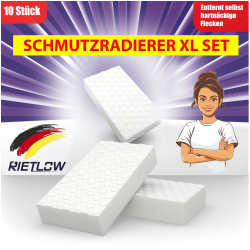 Rietlow® Schmutzradierer 10er Set 🧽🧹 - Magic Eraser Sponge - Melamin Reinigungsschwamm & Wandradierer Angebot bei HelloDeals
