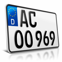 🚗🔖 SchildEVO 1 Kfz Kennzeichen | 240 x 130 mm | Motorrad & Roller | Traktor | Leichtkraftrad | Anhänger Angebot bei HelloDeals