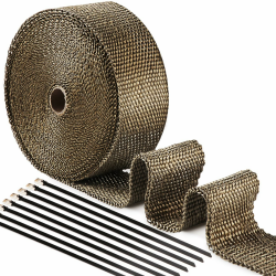 ilauke Hitzeschutzband Auspuffband, 15M*5CM Hitzeschutzband Auspuff Gelb 🏍️ Angebot bei HelloDeals