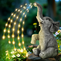 GIGALUMI Upgraded Elefantenstatue Gartendekoration 🐘🌟 Angebot bei HelloDeals