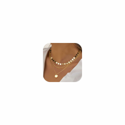 LOLIAS Kette Gold Damen Layering Halskette Damen 18k Goldkette 🌟 Angebot bei HelloDeals