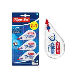 🐭 Tipp-Ex Korrekturroller Mini Pocket Mouse, 6m x 5mm - 2 +1 Stück Angebot bei HelloDeals