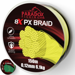 🎣 Paradox Fishing 8X PX geflochtene Angelschnur I 0,07mm-0,28mm 150m/500m 🎣 Angebot bei HelloDeals