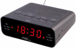 🕰️📻 Auvisio Uhrenradio: UKW-Radiowecker mit LED-Anzeige Angebot bei HelloDeals