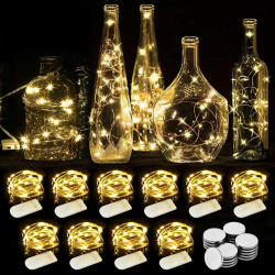 🌟WEARXI LED Lichterkette Batterie - 10 Stück 2M 20 Mini LED - Deko für Hochzeiten & Weihnachten Angebot bei HelloDeals