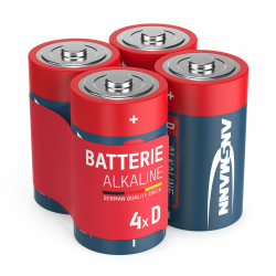 🔋 ANSMANN Alkaline Batterien Mono D LR20 1,5V, 4 Stück 🔋 Angebot bei HelloDeals