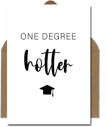 The Life Barn Postkarte mit Umschlag One Degree Hotter Glückwunschkarte zum Abschluss, Erfolg, Abitur 💌🎓 Angebot bei HelloDeals