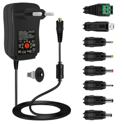 Universal Netzteil, Cshare 30W AC auf DC 12V 9V 7.5V 6V 5V 4.5V 3V 1A 2A Multi-Voltage Adapter 🌟 Angebot bei HelloDeals