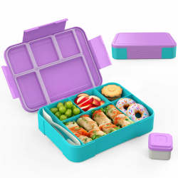 🌈 SWVIODMT Brotdose Kinder mit Fächern 1300 ml Lunchbox für Kinder 🍱 Angebot bei HelloDeals