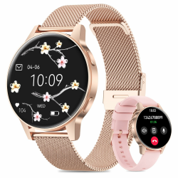 Miecgth 2025 NEU Smartwatch Damen | 1,27" TFT Voll Touchscreen | Pulsuhr | IP68 | Fitness Tracker Angebot bei HelloDeals