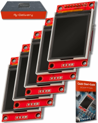 🌟 Super Deal: AZDelivery 5 x 1,8 Zoll SPI TFT Display ST7735 🌈🚀 Angebot bei HelloDeals