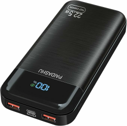 PAIDASHU Power Bank 27000mAh 22,5W Externer Handyakku PD20W Schnell Aufladende Powerbank Angebot bei HelloDeals