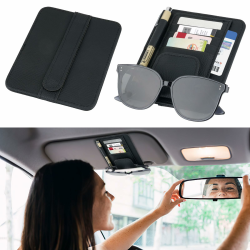 🚗 Sonnenblende Auto Organizer -- Aufbewahrungstasche für Auto 🕶️ Angebot bei HelloDeals