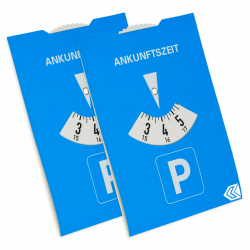Angebot: 2 Stück Parkscheibe in Blau aus Papier 🚗 Angebot bei HelloDeals