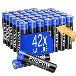 🔋 AA-Alkaline-Batterien, Perfomant, 42 Stück, 1,5 Volt LR6 [Upgrade-Version] 🚀 Angebot bei HelloDeals