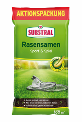 🌱🦜 Substral Rasensamen Sport und Spiel, strapazierfähige Rasensaat-Mischung mit Grünfärbung 🌿🏈 Angebot bei HelloDeals