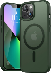 📱 Natiiozie Magnetisch Hülle Kompatibel mit iPhone 14/iPhone 13, Matt Handyhülle in Grün 🌟 Angebot bei HelloDeals