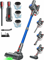 Ivormentico Akku Staubsauger, Staubsauger Kabellos 50Mins/40KPA/450W Angebot bei HelloDeals