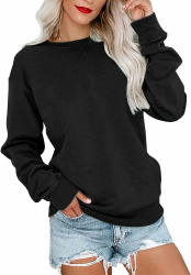 🌟 VIGVAN Damen Sweatshirt Pullover - Herbst Winter Casual Langarmshirt Angebot bei HelloDeals