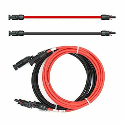 SOLARTRONICS Verlängerungskabel 4mm² inkl. Solarstecker 2x5m 🌞 PV Kabel H1Z2Z2-K rot/schwarz - Made in Germany Angebot bei HelloDeals