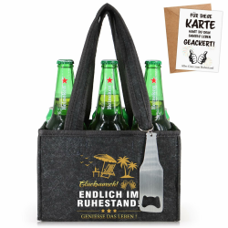 🍻 Witzige Ruhestand Geschenk Männerhandtasche 🎁 Angebot bei HelloDeals