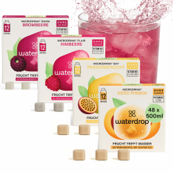 waterdrop® Beeren & Früchte Set – 48 Waterdrop Würfel in 4 verschiedenen Sorten 🍓🍇 Angebot bei HelloDeals