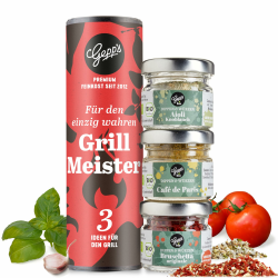 Gepp's Feinkost Grillgewürze Geschenkset 'Grillmeister' zum Vatertag 🌶️🍔🎁 Angebot bei HelloDeals