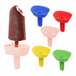 Wekuw Eis am Stiel Halter: Tropffreier und wiederverwendbarer Kinder Eisstielhalter 🍦 Angebot bei HelloDeals