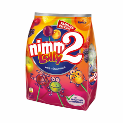 🍬 nimm2 Lolly Deal: Frucht-Stielbonbons mit Fruchtsaft und Vitaminen - 1 x 200g Angebot bei HelloDeals