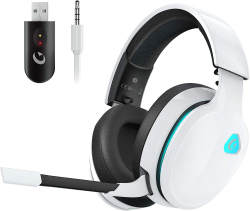 🎧 Gvyugke 2,4 GHz Wireless Gaming Headset für PC, PS4, PS5, Mac, Switch, Bluetooth - Weiß Angebot bei HelloDeals