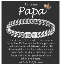 🎁 FAOMZQ Vatertagsgeschenke für Papa - Kubanische Armband mit Gravur 🎉 Angebot bei HelloDeals