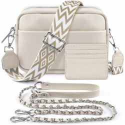 BROTOU Damen Umhängetasche aus echtem Leder 👜 Angebot bei HelloDeals