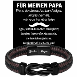 Coldbling Ich Liebe Dich Geschenke für Männer - Armband für Papa zum Geburtstag Angebot bei HelloDeals