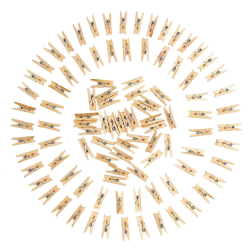 DERAYEE 130 Stück Holzklammern klein,2.5cm Mini Wäscheklammern 📸🎁 Angebot bei HelloDeals