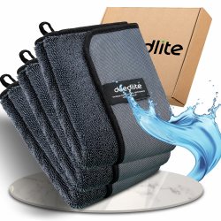 Deedlite Shiny Bath XXL Trockentuch - 3 Stück, Schwarz ♻️ Angebot bei HelloDeals