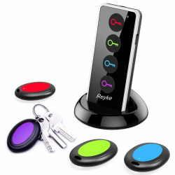 🔑🔦 Reyke Schlüsselfinder Key Finder - Drahtloser RF-Gegenstandsfinder mit LED-Taschenlampe Angebot bei HelloDeals