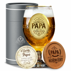 🍻 Personalisierte Bierglas für den besten Papa der Welt! 🎁 Angebot bei HelloDeals