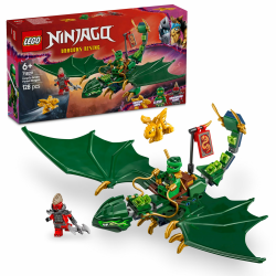 LEGO NINJAGO Lloyds grüner Walddrache - Spielzeug Drache mit 2 Minifiguren 🐉🏰 Angebot bei HelloDeals