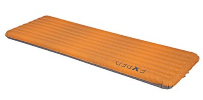 Exped SYNMAT UL S, Orange - Grau - Ultraleichte kompakte Mikrofaser Luftmatratze.