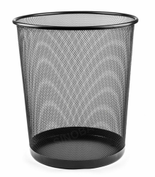 🗑️ Sinoba Papierkorb Mülleimer Abfalleimer Papiereimer Draht 34 cm 18 L (Schwarz) 🖤 Angebot bei HelloDeals