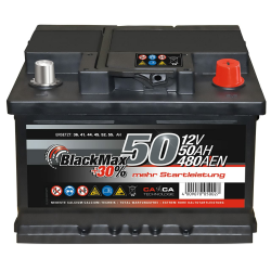 🚗 Autobatterie 12V 50Ah 480A/EN BlackMax Starter | 30% mehr Leistung 🌟 Angebot bei HelloDeals
