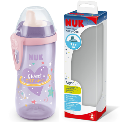 🌟 NUK Kiddy Cup Night Trinklernflasche | Schnabeltasse mit Leuchteffekt 🌟 Angebot bei HelloDeals