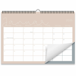 Kalender 2025 Wandkalender COZYNESS 📅 - Monatskalender im A4 Querformat Angebot bei HelloDeals