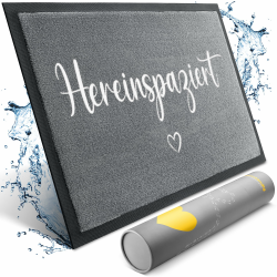 Bodenständig® Hereinspaziert Fußmatte [Waschmaschinenfest] 40x60cm 🏡💕 Angebot bei HelloDeals