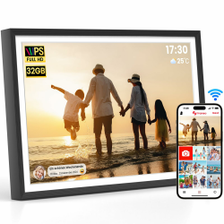 📸 10,1 Zoll Digitaler Bilderrahmen WLAN mit 32GB Speicher 🖼️ Angebot bei HelloDeals