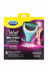 👣 Scholl Velvet Smooth elektrischer Hornhautentferner Pro - Entfernung von trockener Hornhaut auf nassen und trockenen Füßen Angebot bei HelloDeals