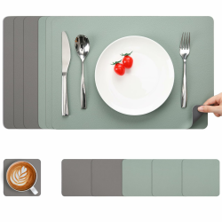 🌟 Myir JUN Tischsets Abwaschbar und Untersetzer - Set von 6 🍽️ Angebot bei HelloDeals