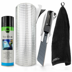 🔥 Mega Deal! Haskyy 2qm Alubutyl Dämmatte 50x400cm + Reinigungs Set 🧼🔪🍋 Angebot bei HelloDeals
