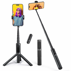 📸🤳 ATUMTEK Bluetooth Selfie-Stick Stativ 3-in-1 | Universell kompatibel | Verstellbar & 270° drehbar | Abnehmbare Bluetooth-Fernbedienung Angebot bei HelloDeals